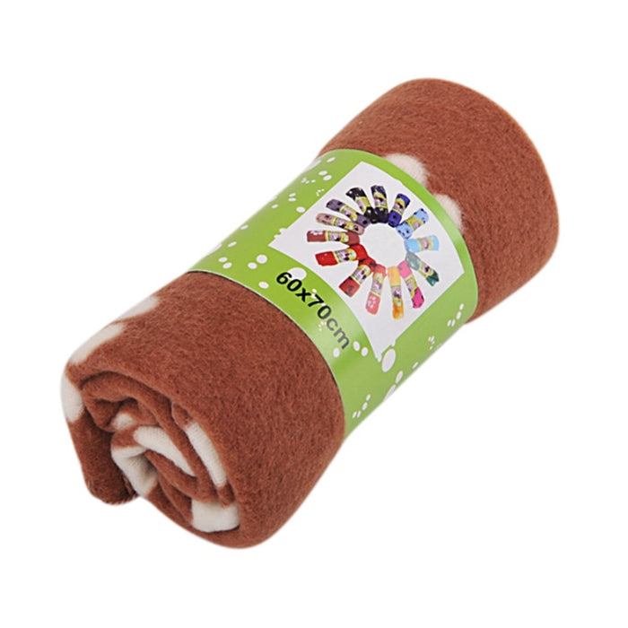 Pet Dog Sleep Warm Paw Print Mat towel