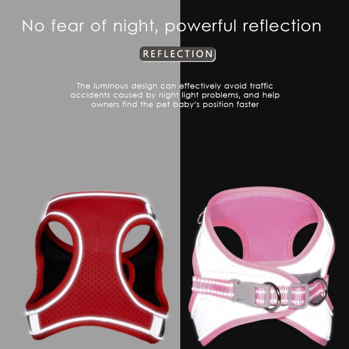 Pet Dog Harnesses Vest Leash Set Adjustable