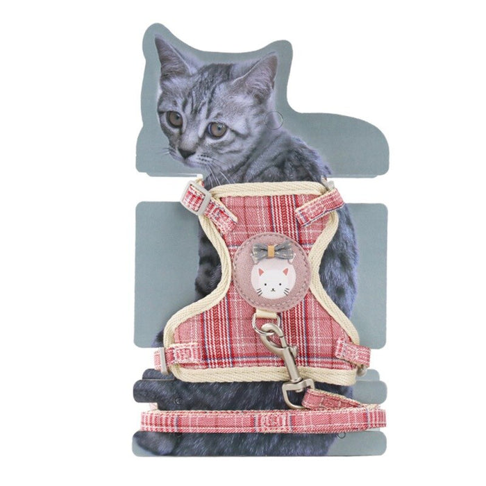 Pet Cat Harness And Leash Set Breathable