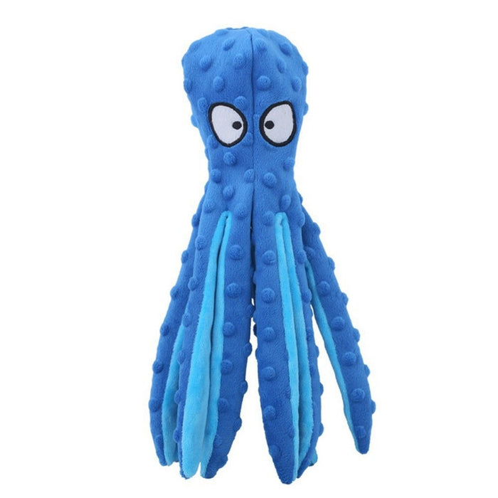 8 Legs Octopus Soft Stuffed Plush Squeaky Dog Toy
