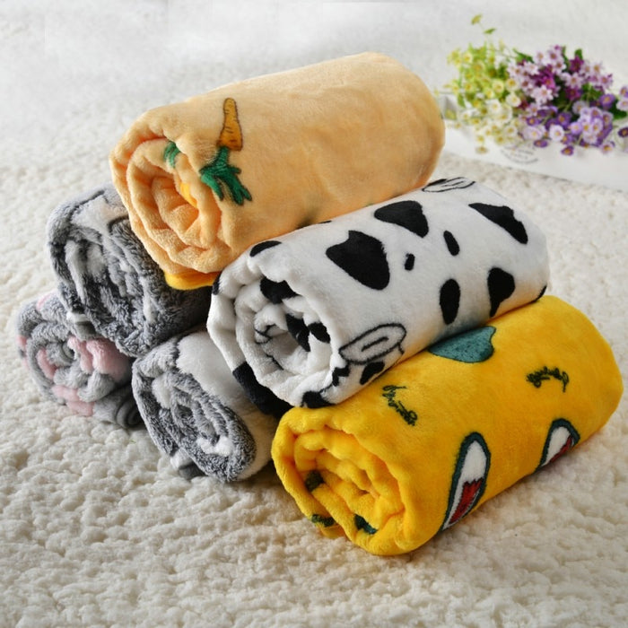 Pet Dog Bed Blanket Soft Fleece