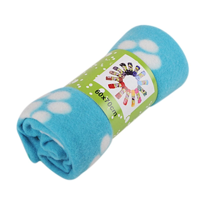 Pet Dog Sleep Warm Paw Print Mat towel