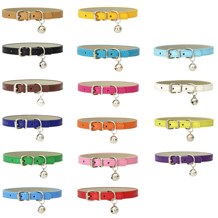 Personalized Pet Cat Collar With Bell Adjustable