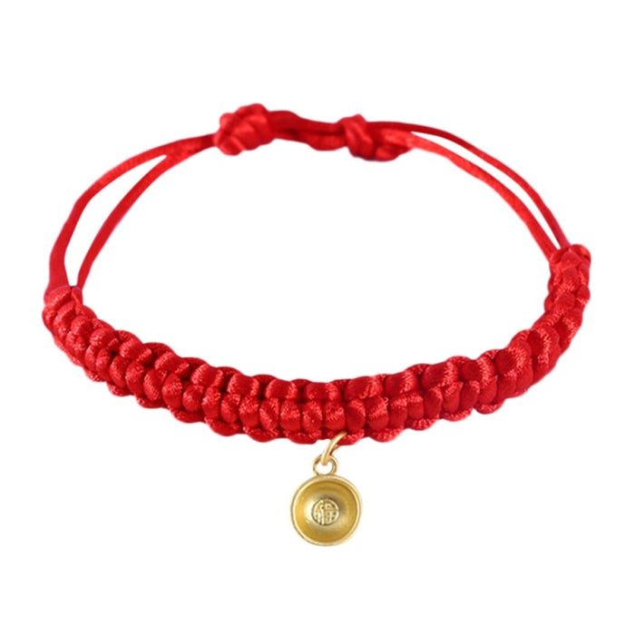 Pet Cat Chinese Style Red Collar Rope