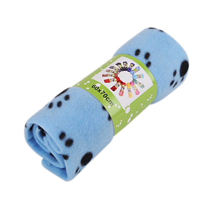 Pet Dog Sleep Warm Paw Print Mat towel