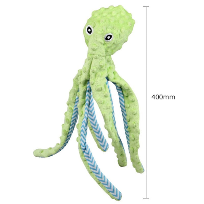 8 Legs Octopus Soft Stuffed Plush Squeaky Dog Toy