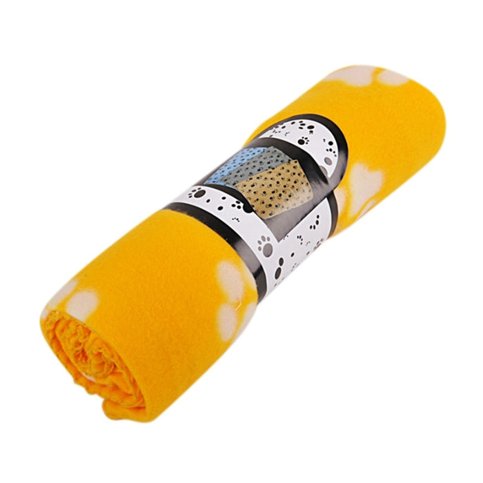 Pet Dog Sleep Warm Paw Print Mat towel