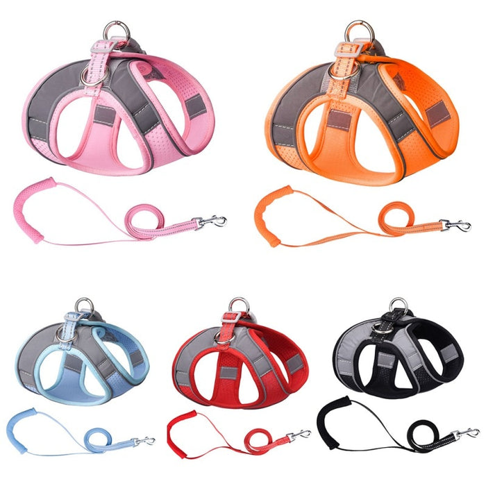 Pet Dog Harnesses Vest Leash Set Adjustable