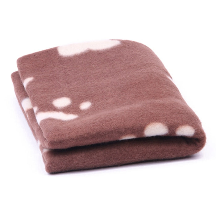 Pet Dog Sleep Warm Paw Print Mat towel