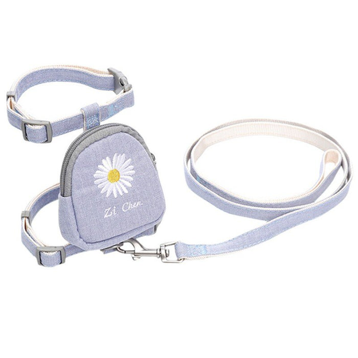 Pet Cat Harness Vest With Backpack Adjustable