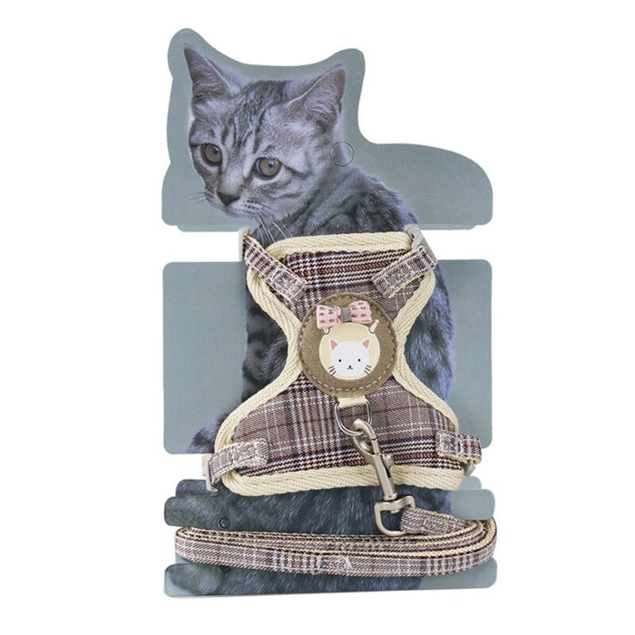 Pet Cat Harness And Leash Set Breathable