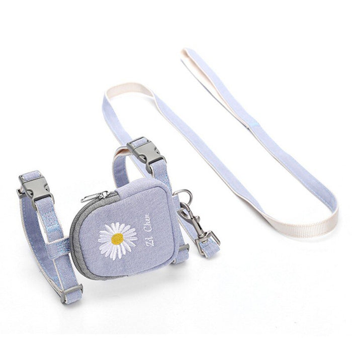 Pet Cat Harness Vest With Backpack Adjustable