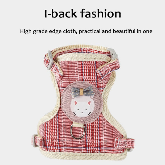 Pet Cat Harness And Leash Set Breathable