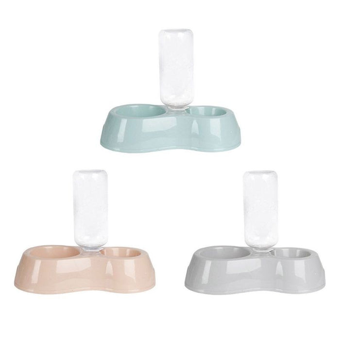 Pet Cat Bowl Water Dispenser 2-in-1 Automatic
