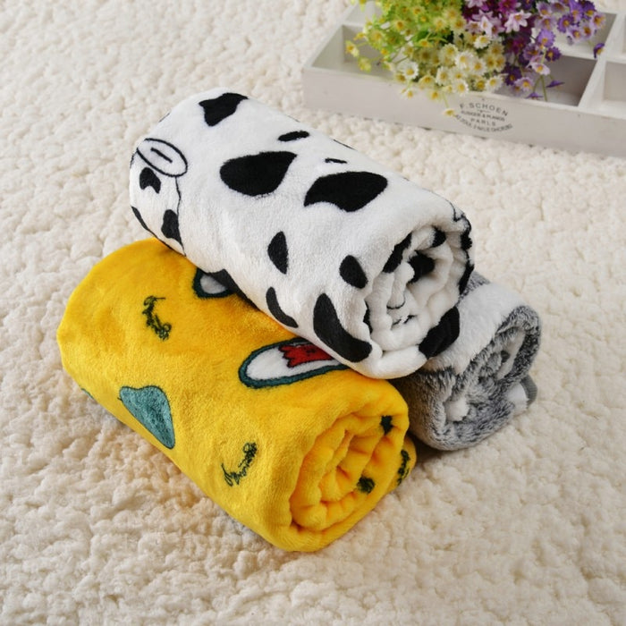 Pet Dog Bed Blanket Soft Fleece