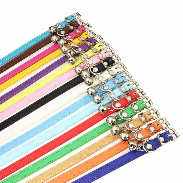 Personalized Pet Cat Collar With Bell Adjustable