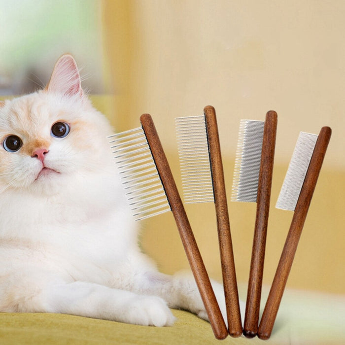 Pet Cat Comb Walnut