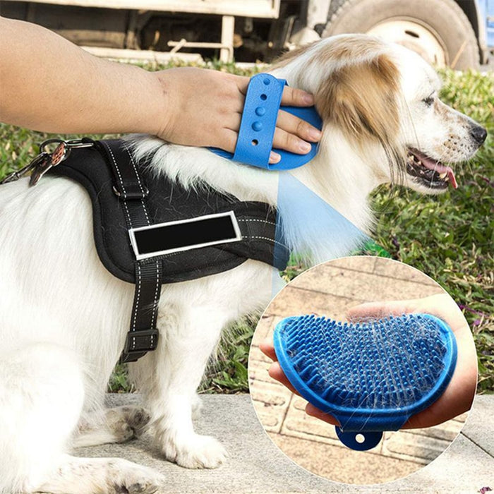 Pet Dog Bath Brush Comb Rubber Glove