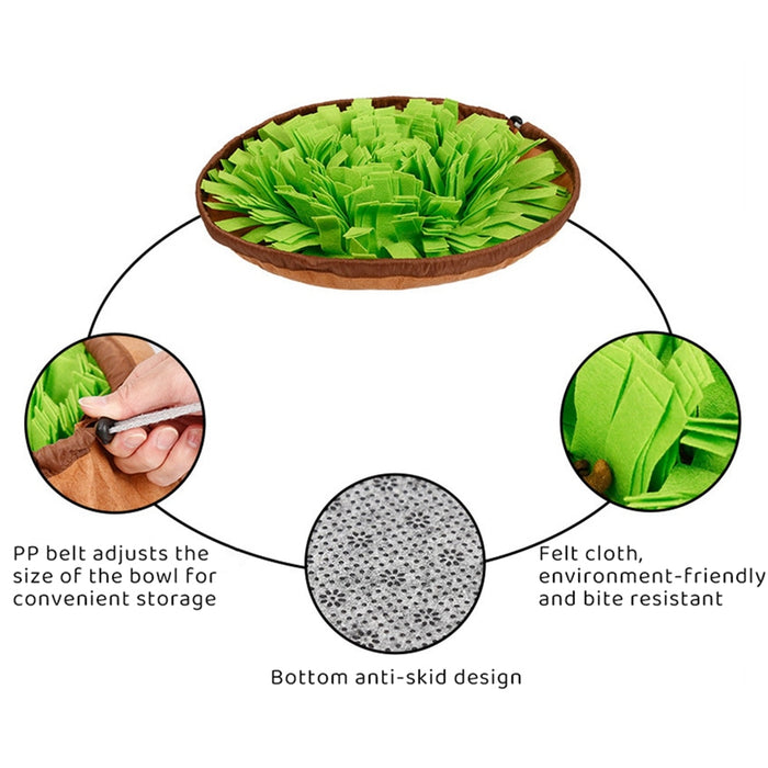 Pet Dog Snuffle Mat Nose Smell Training Sniffing Pad Toy