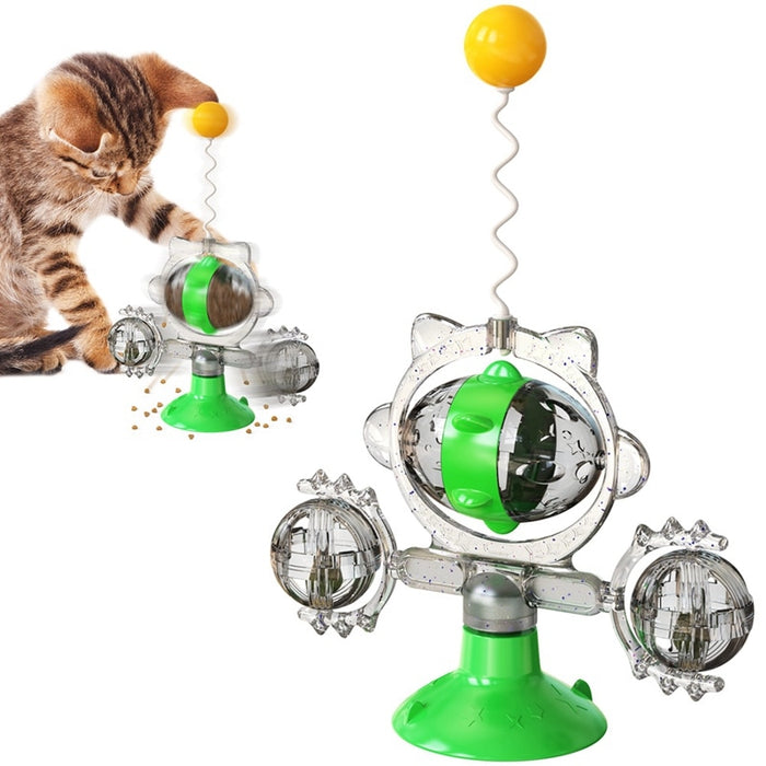 Interactive Windmill Cat Toy