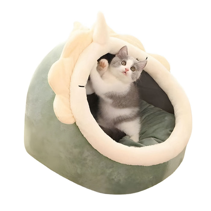 Pet Cat Winter Plush Round Bed
