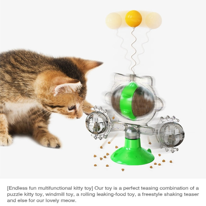 Interactive Windmill Cat Toy
