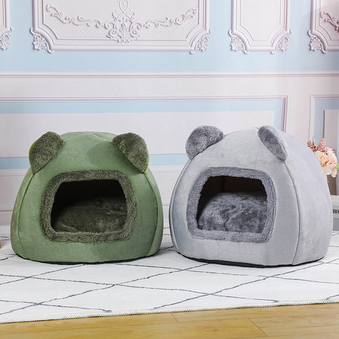 Pet Cat Cute Washable Cave Nest Bed