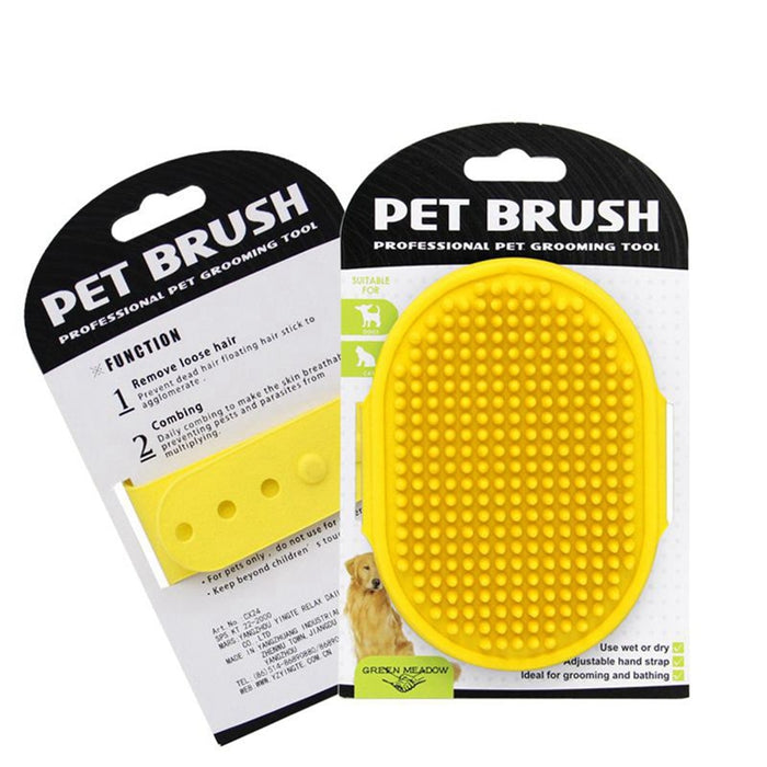 Pet Dog Bath Brush Comb Rubber Glove