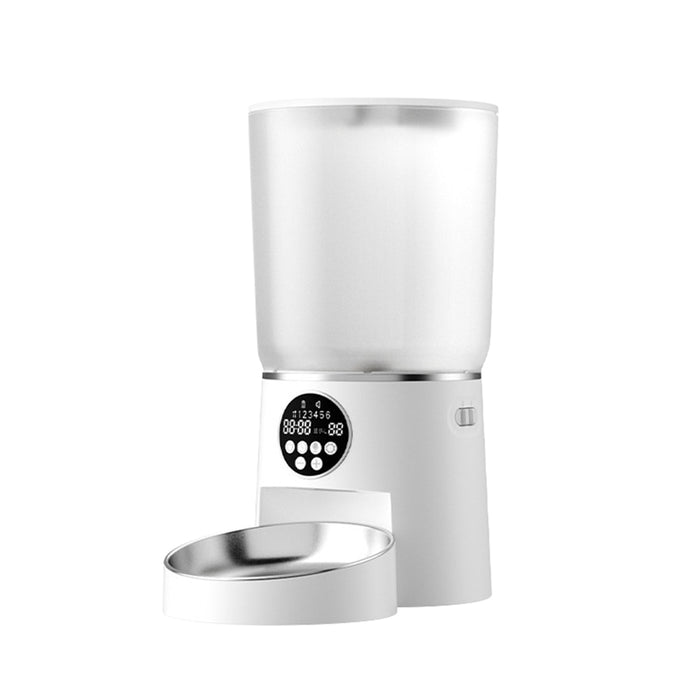 4L Voice Call Pet Cat Feeder Button Version Dispenser